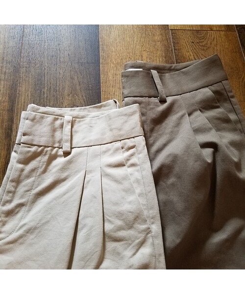 Handmade（ハンドメイド）の「麻混ストレートパンツ（その他パンツ・レディース・その他）」の4枚目の写真