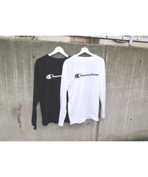 A.D.G | (全2色)"Champion" LOGO BIG L/S TEE(Tシャツ/カットソー)