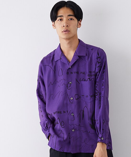 Name.（ネーム）の「総柄開襟長袖シャツ（）」 - WEAR