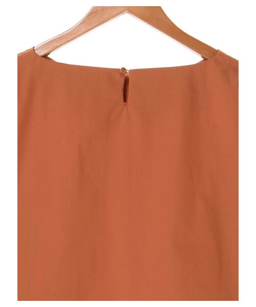 Green　Parks（グリーンパークス）の「OLIVE des OLIVE ・OLIVE 袖リボン5分袖ブラウス（トップス・ブラック/ボルドー/キャメル/カーキ・F）」の7枚目の写真