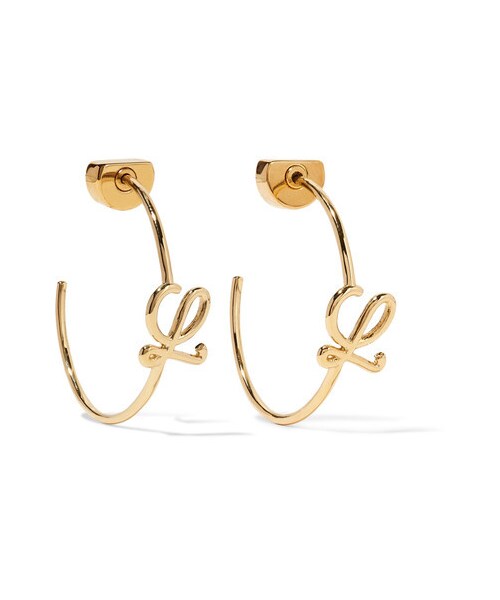 LOEWE（ロエベ）の「Loewe - Gold-plated Hoop Earrings（イヤリング）」 - WEAR