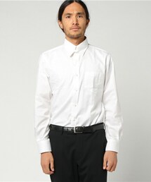 CROWDED CLOSET | C/Tドビー　タブカラービジネスシャツ　【EASY CARE】(シャツ/ブラウス)
