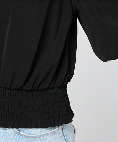 archives（アルシーヴ）の「オフショルシャーリングプルオーバー（シャツ/ブラウス・レディース・ブラック/グレー/ワイン・MEDIUM）」の9枚目の写真