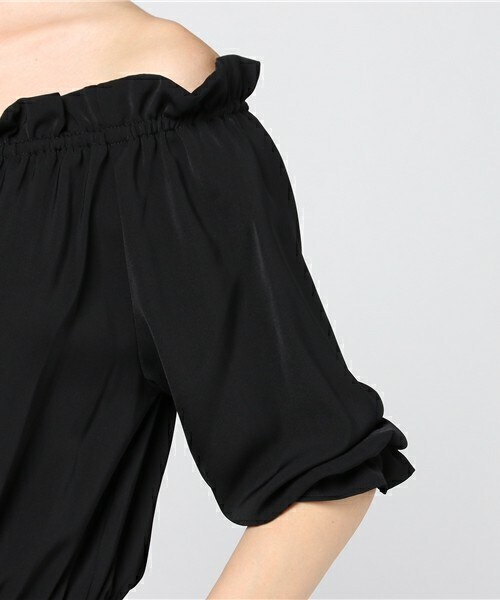 archives（アルシーヴ）の「オフショルシャーリングプルオーバー（シャツ/ブラウス・レディース・ブラック/グレー/ワイン・MEDIUM）」の8枚目の写真