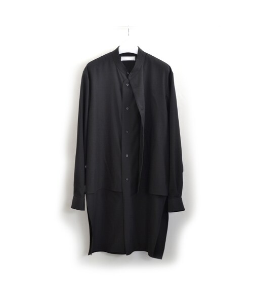 ETHOSENS（エトセンス）の「ETHOSENS [エトセンス] TENCEL LAYER LONG SHIRT（シャツ/ブラウス・レディース・1 (S)）」の2枚目の写真
