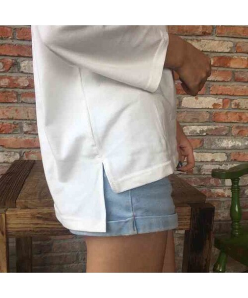 no brand(ノーブランド)の「オフショルダー レディース カットソー Tシャツ 長袖 七分袖 肩だし(Tシャツ/カットソー・レディース・その他)」の5枚目の写真