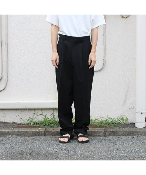 Y's（ワイズ）の「Y's for men wool tuck slacks（スラックス）」 - WEAR