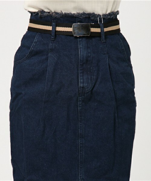archives（アルシーヴ）の「ハイウエストデニムタイトスカート（デニムスカート・レディース・ネイビー/ロイヤルブルー・MEDIUM）」の6枚目の写真