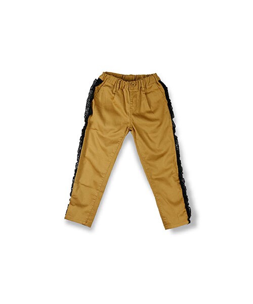 RADCHAP（ラッドチャップ）の「レースフリルサテンロングパンツ（その他パンツ・キッズ・ライトグレー/キャメル・80～140）」の2枚目の写真