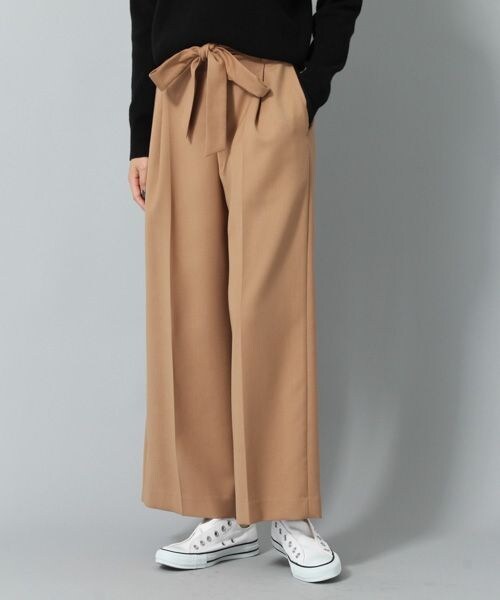 Andemiu(アンデミュウ)の「スタイルセレクトワイドパンツ(パンツ・ブラック/レッド/キャメル)」の3枚目の写真