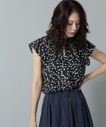 Andemiu | ドットギャザーブラウス(トップス)