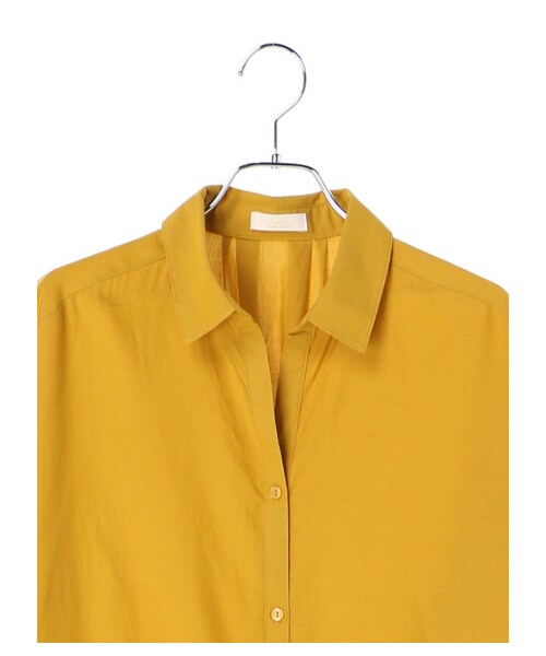 earth music&ecology（アースミュージックアンドエコロジー）の「・シャツワンピース（ワンピース/ドレス・ベージュ/マスタード/カーキ/ネイビー・F）」の3枚目の写真