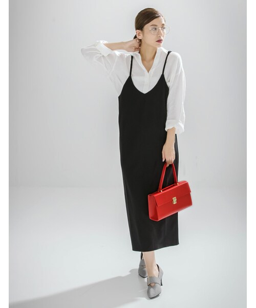 Re:EDIT（リエディ）の「【先行予約受注】フェイクレザー2WAYスクエアバッグ[リエディオリジナル]（バッグ・レディース・ブラック/キャメル/レッド/グリーン・フリーサイズ）」の5枚目の写真