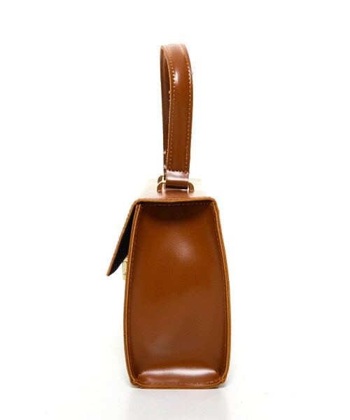 Re:EDIT（リエディ）の「【先行予約受注】フェイクレザー2WAYスクエアバッグ[リエディオリジナル]（バッグ・レディース・ブラック/キャメル/レッド/グリーン・フリーサイズ）」の8枚目の写真