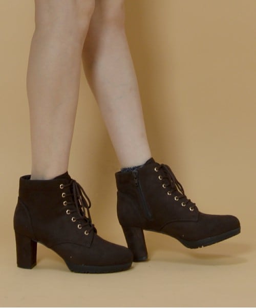 archives（アルシーヴ）の「レースアップブーツ（ブーツ・レディース・ブラック/ダークブラウン/モカ・MEDIUM/LARGE）」の2枚目の写真
