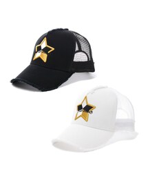 StarLean | スターリアン【公式】5パーツ刺繍メッシュキャップ（GOLD） (キャップ)