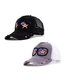 StarLean | スターリアン【公式】サングラス刺?メッシュキャップ(USA) (キャップ)