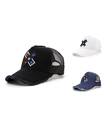 StarLean | スターリアン【公式】 クロス刺繍メッシュキャップ(キャップ)