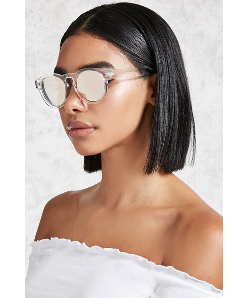 BLANC クリアフレームラウンドサングラス FOREVER 21（フォーエバー トゥエンティーワン）の「クリア