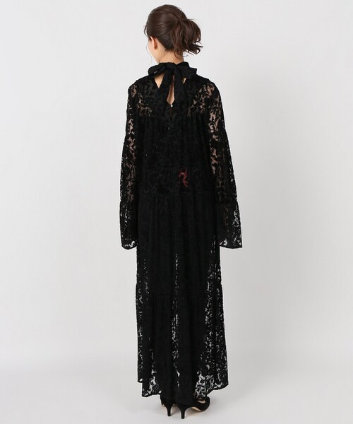 ELIN エリン　レースドレス plage（プラージュ）の「ELIN レースボウタイドレス（）」 - WEAR