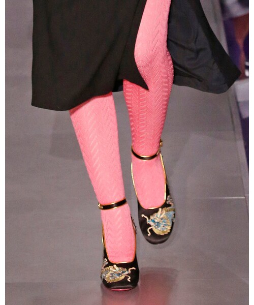 GUCCI（グッチ）の「Gucci Caspar Embroidered Satin Ankle-Wrap