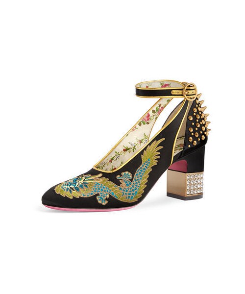 GUCCI  グッチ ブロンズ パンプス オープントゥ 36 国内発送☆GUCCI】グッチ ブロンディ ミッドヒール パンプス