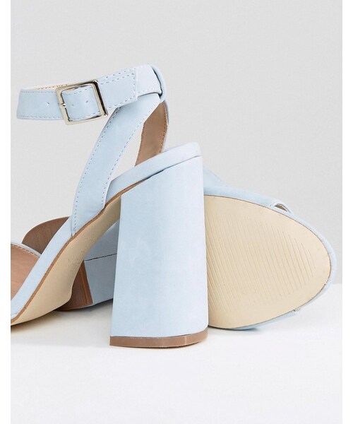 New Look（ニュールック）の「New Look Suedette Ankle Wrap Around Block Heel（バンダナ/スカーフ）」 WEAR