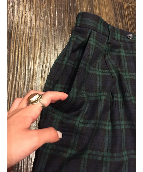 Karen Scott（カレンスコット）の「KAREN SCOTT　rayon pants　green check（その他パンツ・レディース・その他）」の5枚目の写真