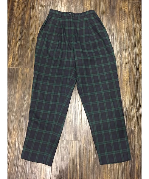 Karen Scott（カレンスコット）の「KAREN SCOTT　rayon pants　green check（その他パンツ・レディース・その他）」の2枚目の写真