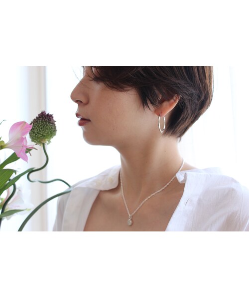 Handmade(ハンドメイド)の「twist hoop pierce(ピアス(両耳用)・レディース・その他)」の5枚目の写真