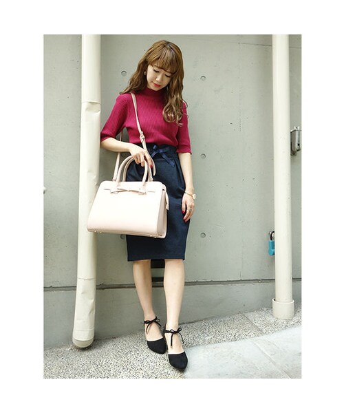 an another angelus(アンアナザーアンジェラス)の「はしごリボン使いトートバッグ/an another angelus(トートバッグ・レディース・その他)」の4枚目の写真