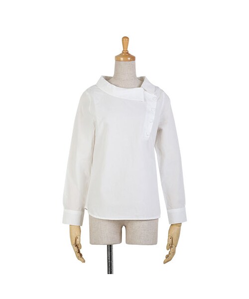 STORES.jp(ストアーズドットジェーピー)の「サイド衿シャツ/F i.n.t(シャツ/ブラウス・レディース・その他)」の1枚目の写真