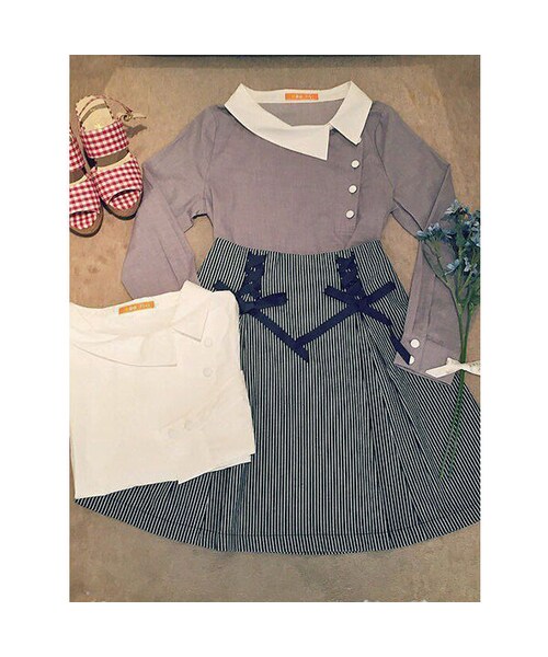 STORES.jp(ストアーズドットジェーピー)の「サイド衿シャツ/F i.n.t(シャツ/ブラウス・レディース・その他)」の4枚目の写真