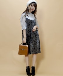 archives | レースアップベロアキャミワンピース(ワンピース)