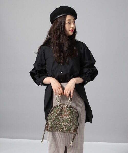 HARE(ハレ)の「ゴブランキンチャクBAG(バッグ・ブラック系その他/レオパード/グリーン系その他)」の6枚目の写真