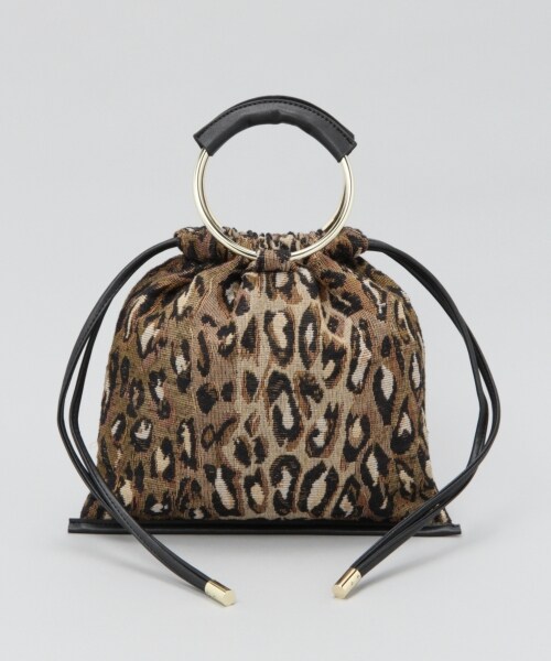 HARE(ハレ)の「ゴブランキンチャクBAG(バッグ・ブラック系その他/レオパード/グリーン系その他)」の2枚目の写真