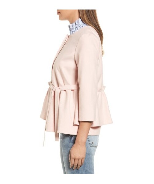 no brand（ノーブランド）の「Petite Women's Halogen Soft Ruffle Jacket（ジャケット/アウター・レディース・Grey/Pink・XX-Small P/Large/Large P/Medium/Medium P/Small/Small P/X-Large/X-Large P/X-Small/X-Small P）」の3枚目の写真