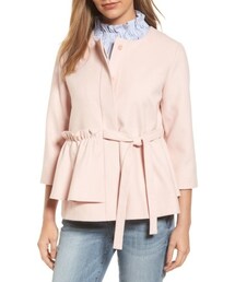 no brand | Petite Women's Halogen Soft Ruffle Jacket(ジャケット/アウター)