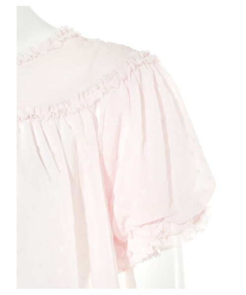 gelato pique（ジェラートピケ）の「ハートシフォンドレス（ワンピース・レディース・BLU/PNK・F）」の8枚目の写真