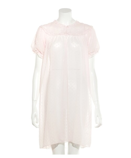 gelato pique（ジェラートピケ）の「ハートシフォンドレス（ワンピース・レディース・BLU/PNK・F）」の4枚目の写真