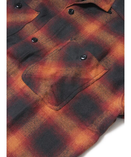 JACKROSE（ジャックローズ）の「ヘリンボンオンブレチェックシャツ（トップス・メンズ・レッド/イエロー・M/L）」の16枚目の写真