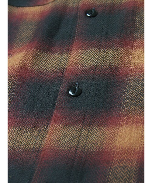 JACKROSE（ジャックローズ）の「ヘリンボンオンブレチェックシャツ（トップス・メンズ・レッド/イエロー・M/L）」の17枚目の写真