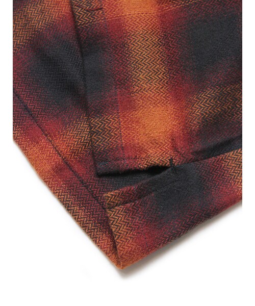 JACKROSE（ジャックローズ）の「ヘリンボンオンブレチェックシャツ（トップス・メンズ・レッド/イエロー・M/L）」の18枚目の写真