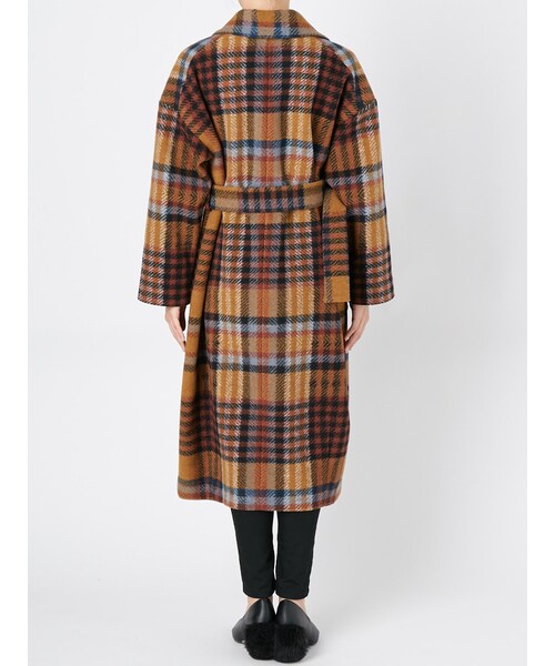 MURUA(ムルーア)の「リングベルトウールコート(ジャケット/アウター・レディース・レッド/ブラウン/ブラック/ミックス・1)」の10枚目の写真