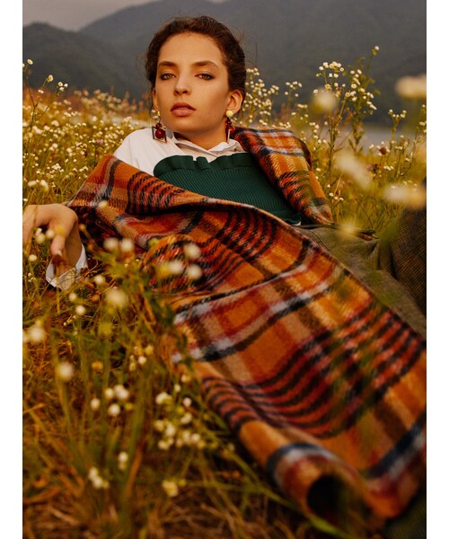 MURUA(ムルーア)の「リングベルトウールコート(ジャケット/アウター・レディース・レッド/ブラウン/ブラック/ミックス・1)」の7枚目の写真