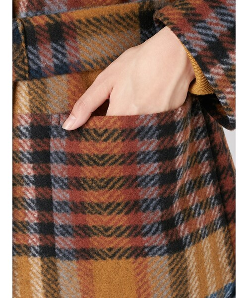 MURUA(ムルーア)の「リングベルトウールコート(ジャケット/アウター・レディース・レッド/ブラウン/ブラック/ミックス・1)」の14枚目の写真