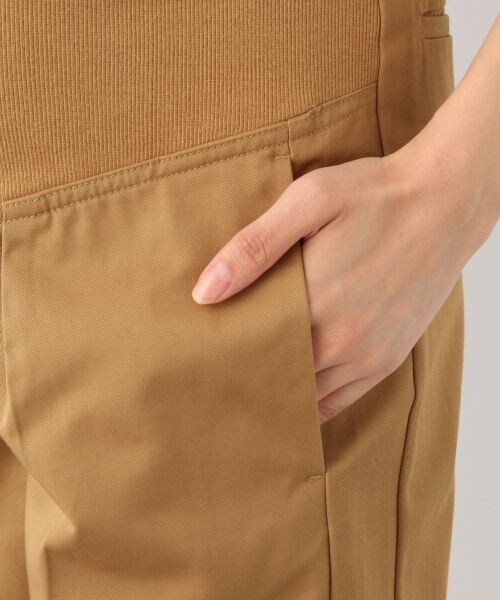 LEPSIM(レプシィム)の「マタニティ/コットンワークタックワイドパンツ(パンツ・ベージュ/カーキ/デニムブルー)」の7枚目の写真