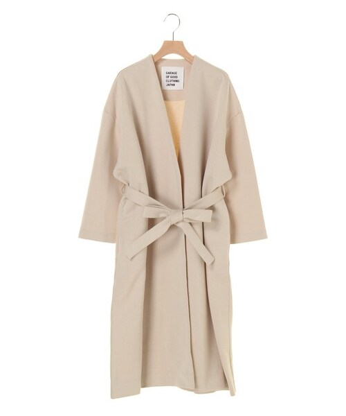 GARAGE OF GOOD CLOTHING(ガレージオブグッドクロージング)の「ダンボールニットガウンコート(ジャケット/アウター・グレー/ライトベージュ・F)」の6枚目の写真