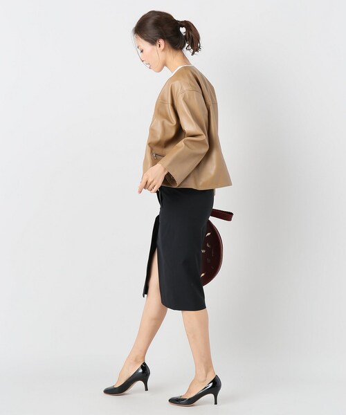 Spick & Span(スピックアンドスパン)の「WOOLタイトスカート(スカート・ブラック/36/-/38)」の4枚目の写真
