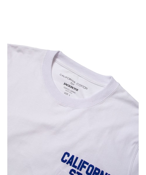 JACKROSE(ジャックローズ)の「カリフォルニアコットン・ロゴロンTEE(トップス・メンズ・ホワイト・M/L)」の3枚目の写真